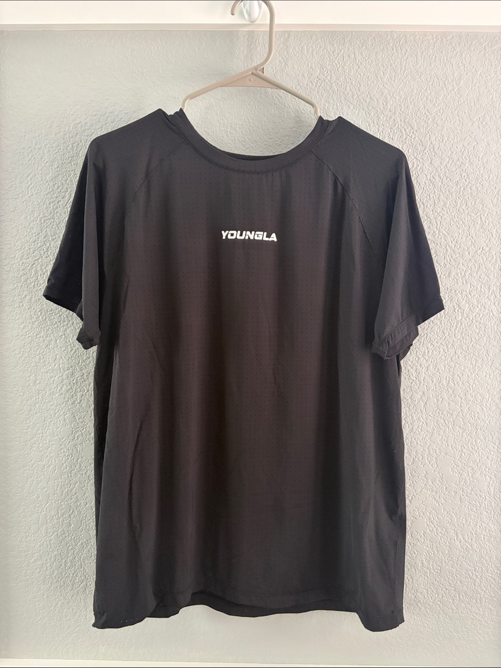 YOUNGLA Men's Aeromesh Performance Tee - Black